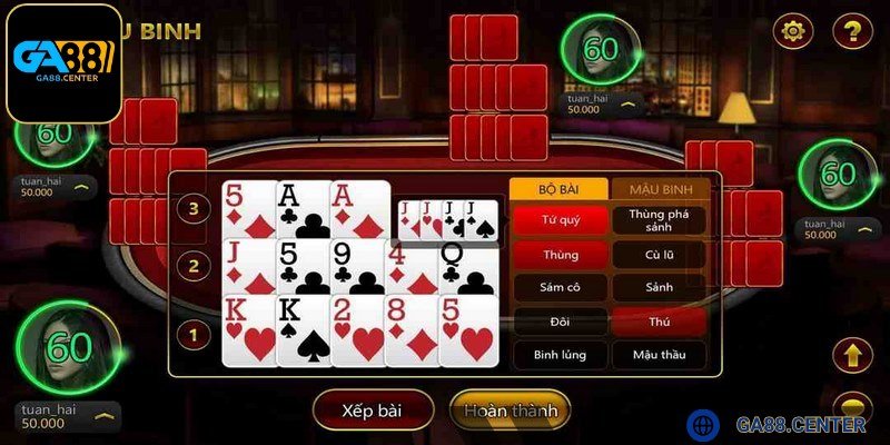 Mậu binh đòi hỏi người chơi có sự tính toán logic